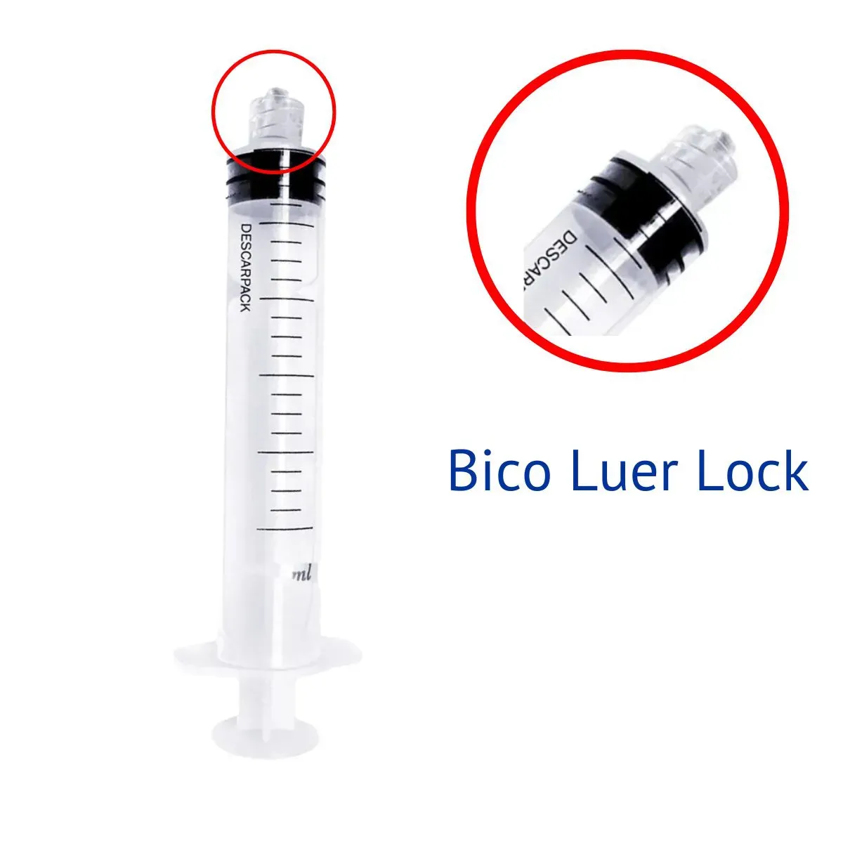 Seringa Bico Rosca (Luer Lock)