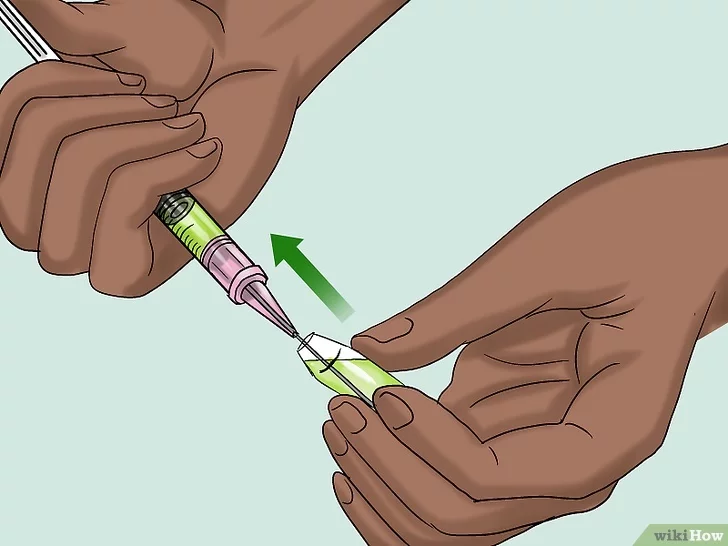 Puxando o êmbolo para segurança